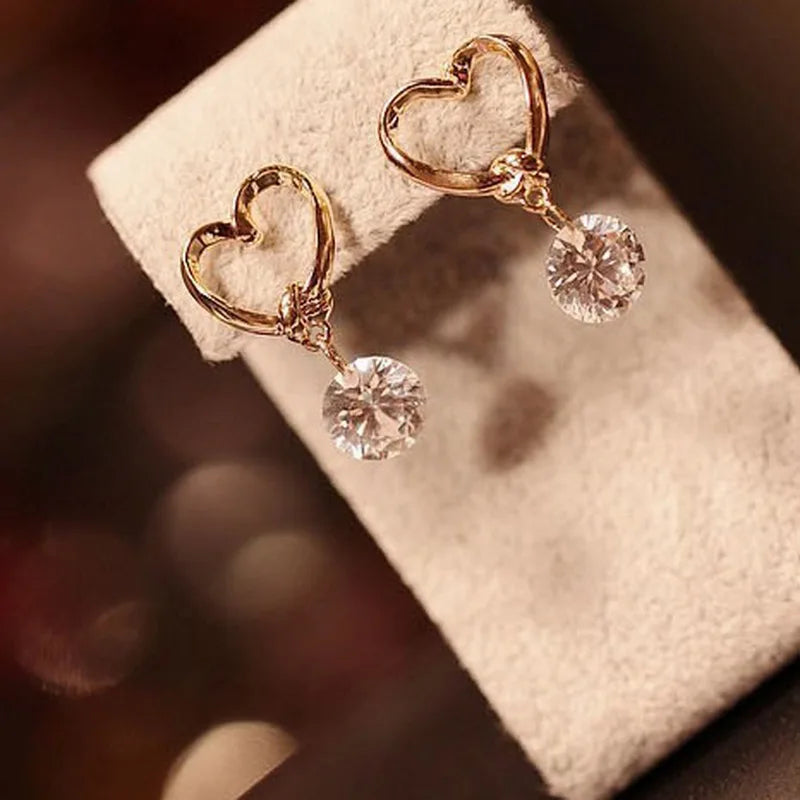 Pearl Crystal Drop Earrings