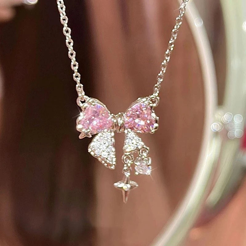 Pink Starburst Necklace