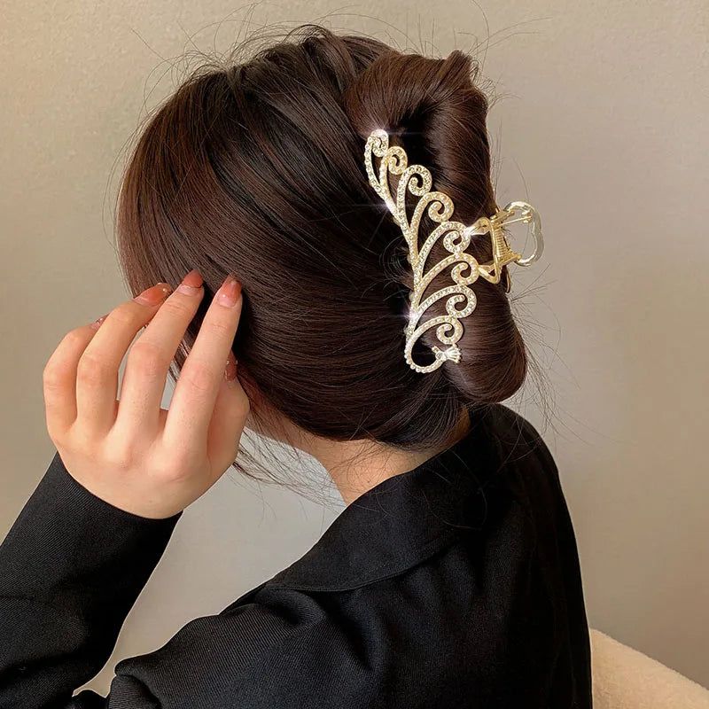 Golden Geometric Hair Claw