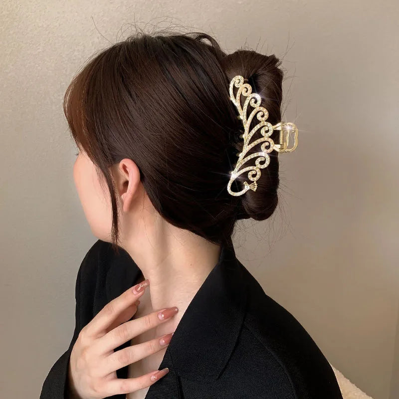 Golden Geometric Hair Claw
