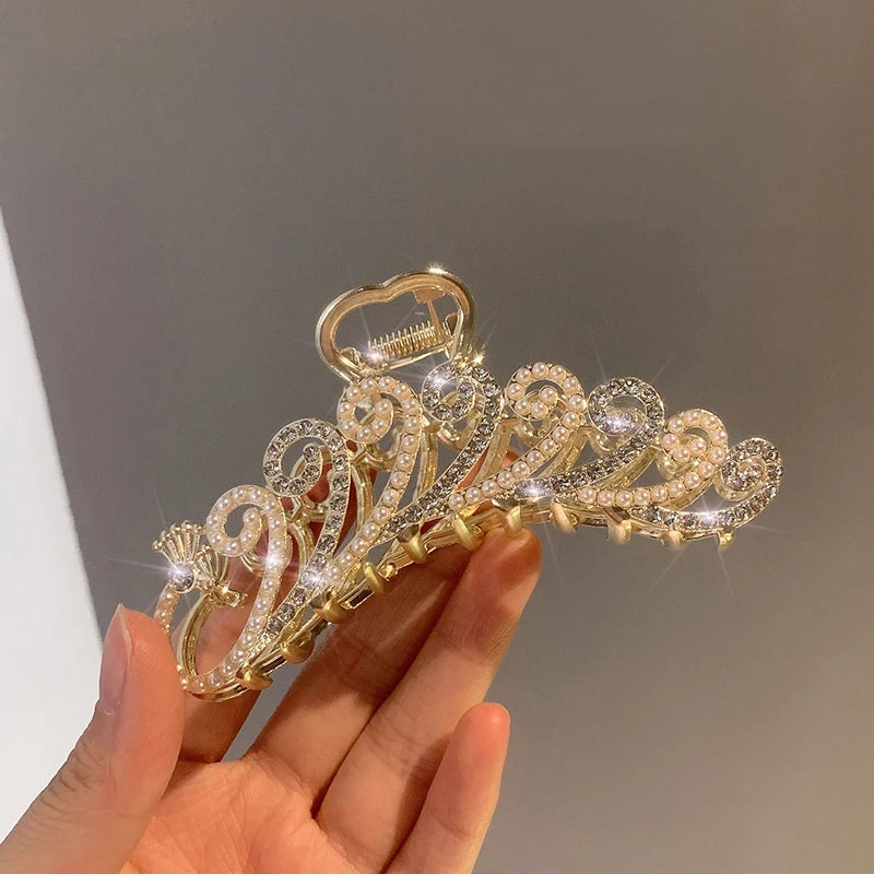 Golden Geometric Hair Claw