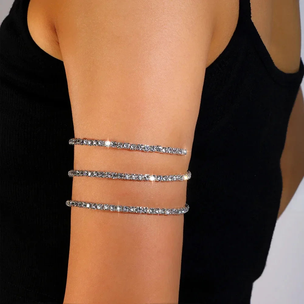Crystal Layered Arm Cuff