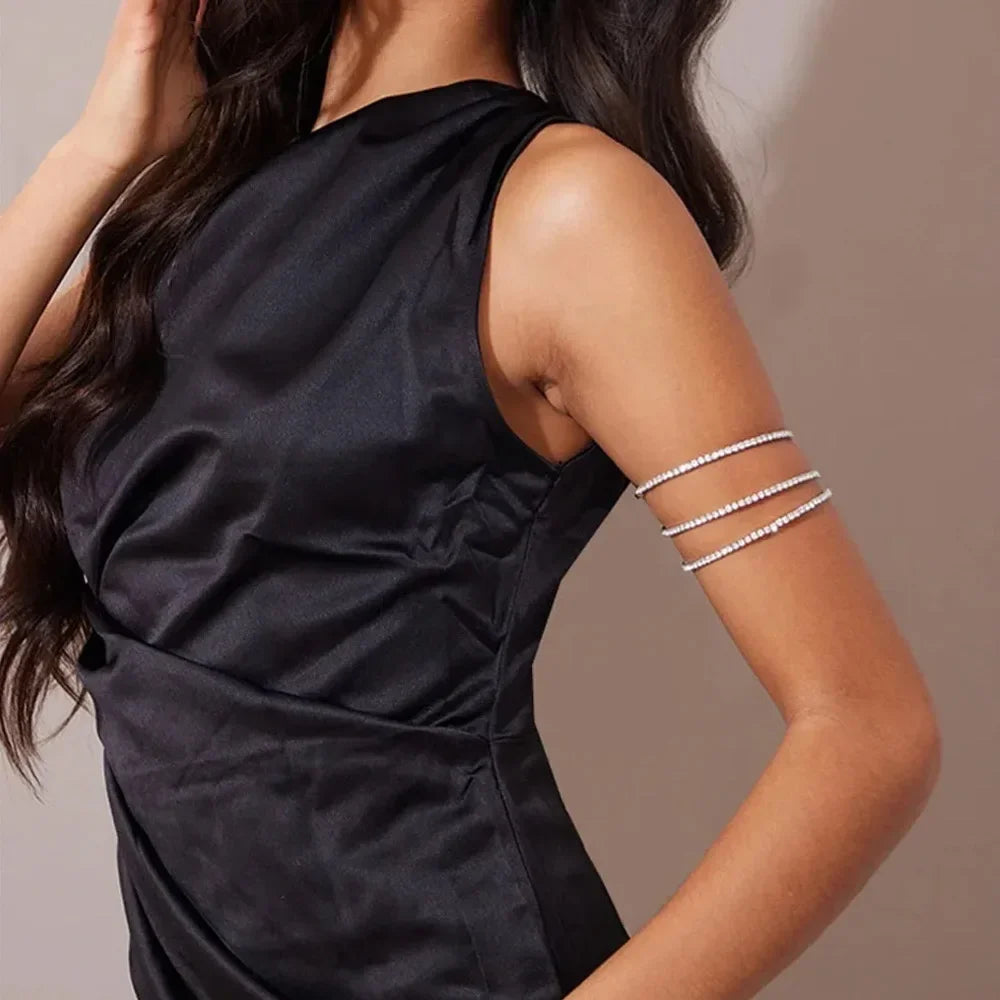 Crystal Layered Arm Cuff