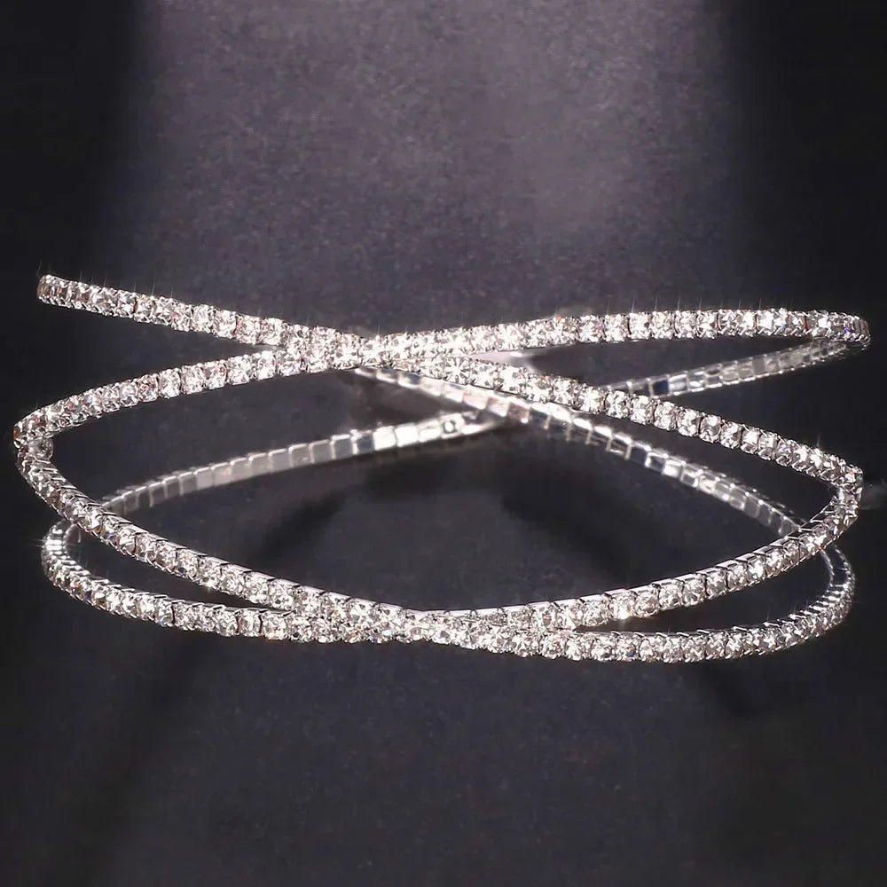 Crystal Layered Arm Cuff
