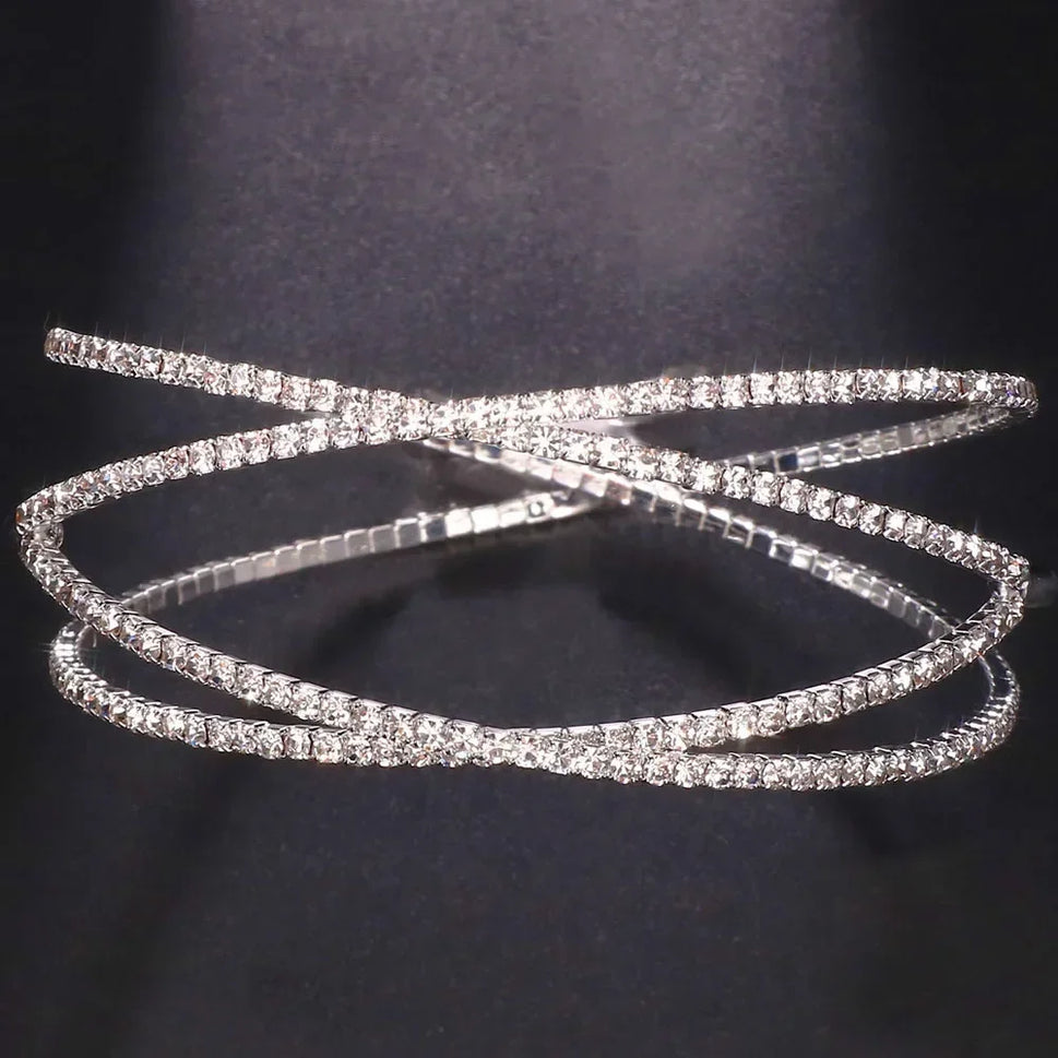 Crystal Layered Arm Cuff