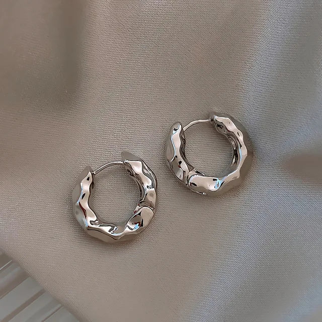 Copper Wave Earrings