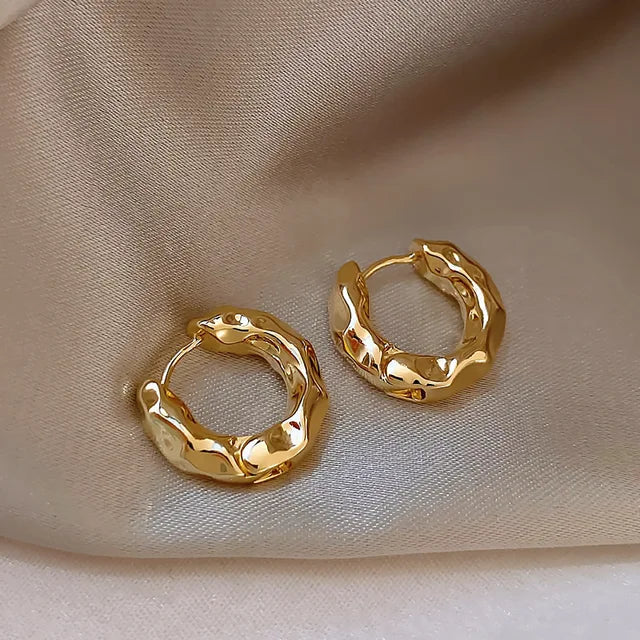 Copper Wave Earrings