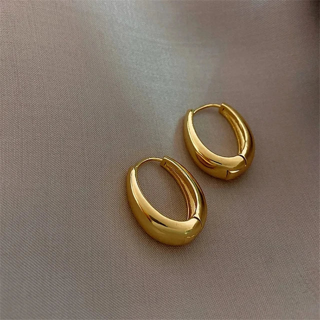 Copper Wave Earrings