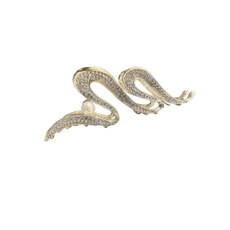 Crystal Metal Hair Claw Clips