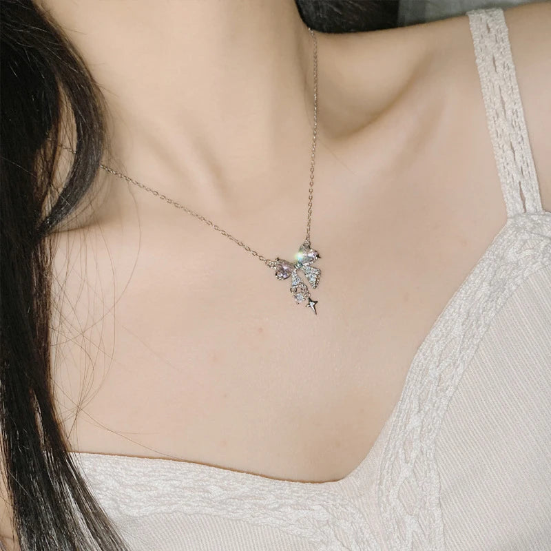Pink Starburst Necklace