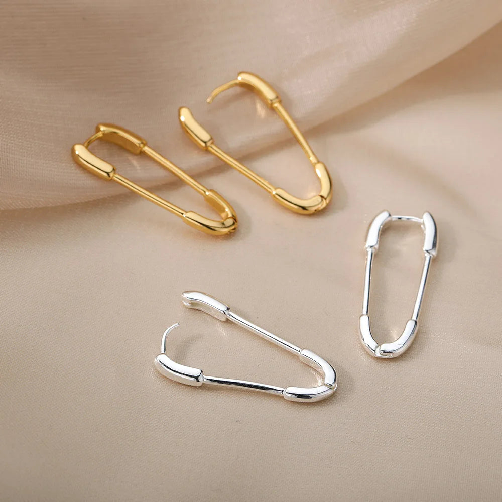 Paperclip Punk Studs