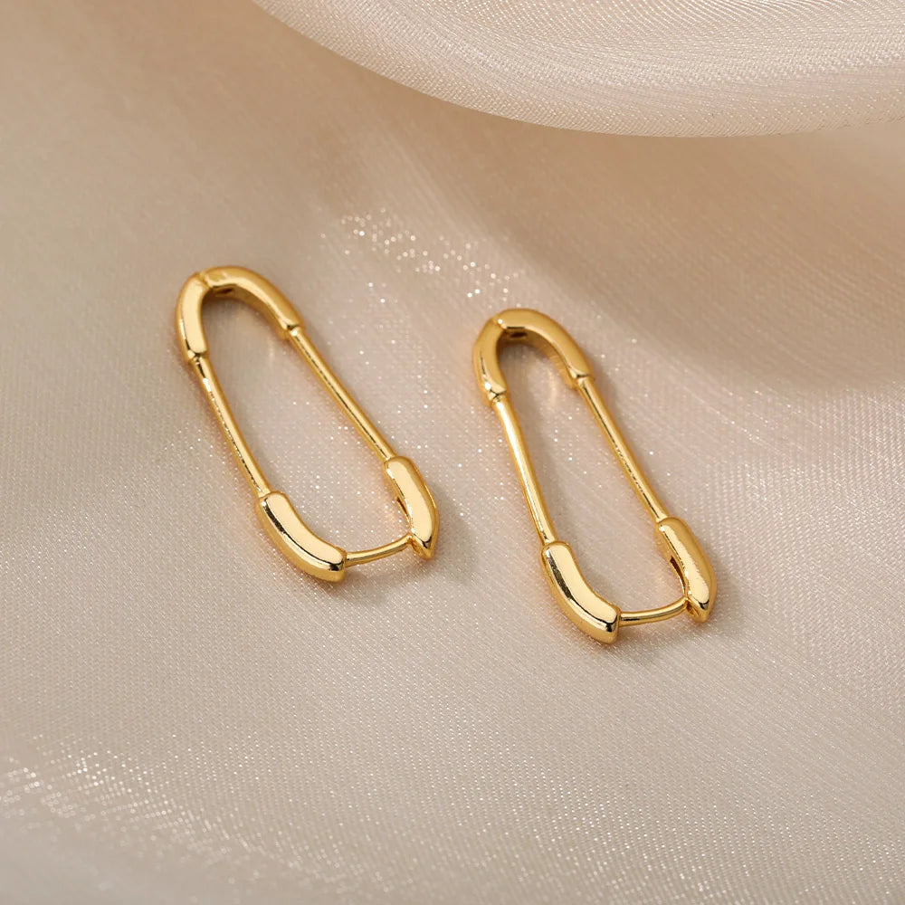 Paperclip Punk Studs
