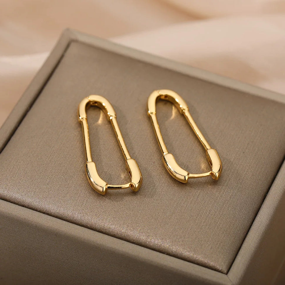 Paperclip Punk Studs