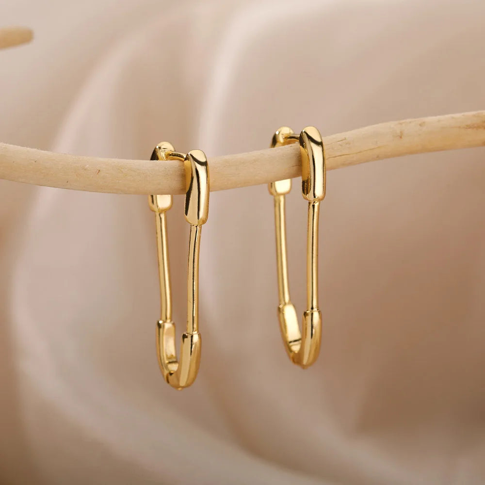Paperclip Punk Studs