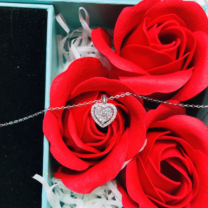 Silver Heart Pendant Necklace