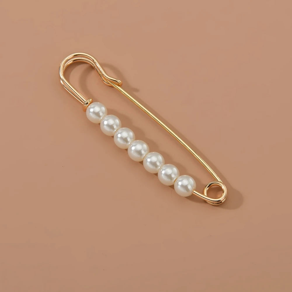 Pearl Beaded Brooch