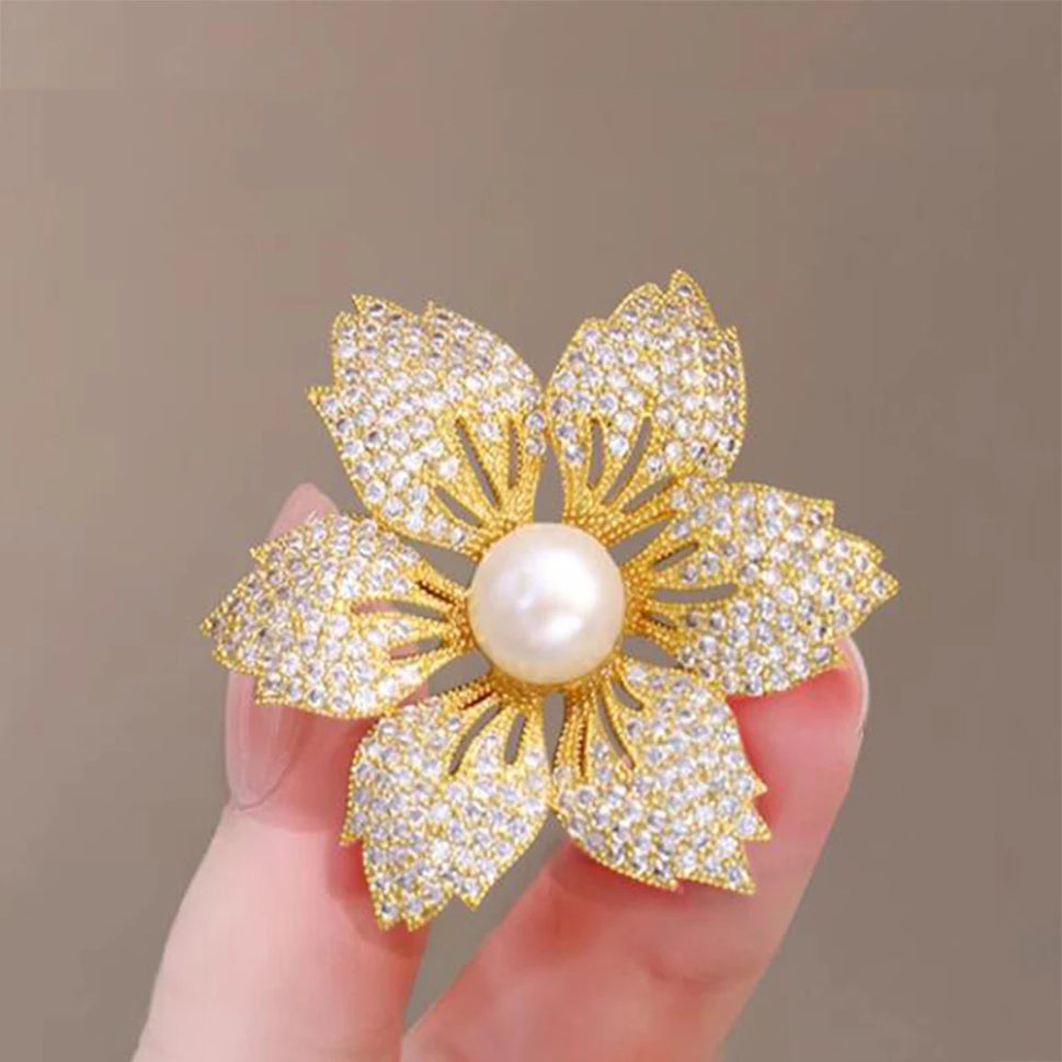 Gold Bauhinia Brooch
