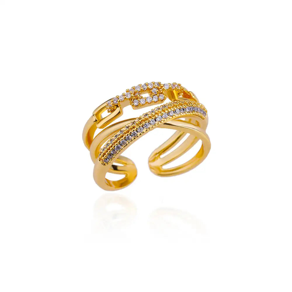Zirconia Wrap Chain Rings